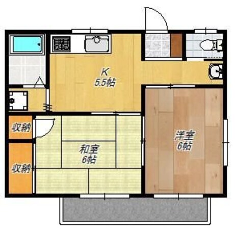 ハイツ小嶋の物件間取画像